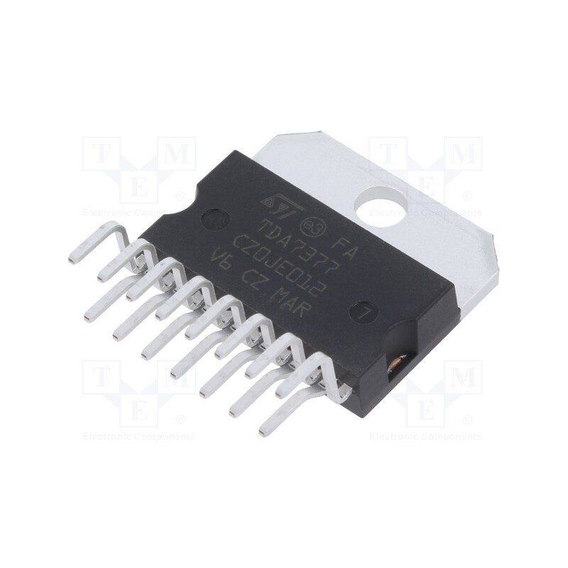 1 pcs x STMicroelectronics - E-TDA7377 - IC: audio amplifier, Pout: 35W, stereo, 8÷18VDC, Ch: 2, Amp.class: AB