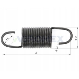 Gas pedal spring C 330 original Ursus