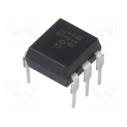 1 pcs x EVERLIGHT - EL3021 - Optotriac, 5kV, triac, DIP6, Ch: 1, EL302X, 100V/μs