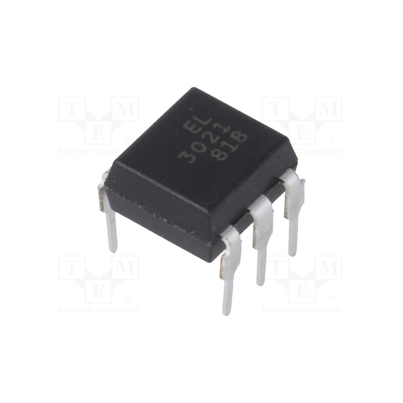 1 pcs x EVERLIGHT - EL3021 - Optotriac, 5kV, triac, DIP6, Ch: 1, EL302X, 100V/μs