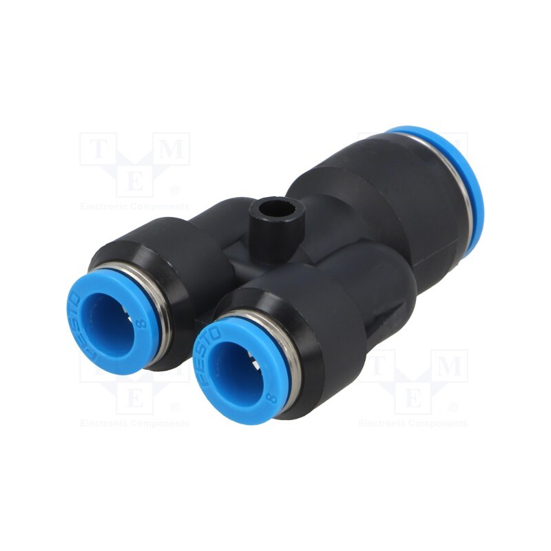 1 pcs x FESTO-130612 - Tee fitting, reductive,plug-in, -0.95÷6bar, polymer, Øout: 8mm