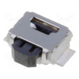 2 pcs x OMRON OCB - B3U-3100PM - Microswitch TACT, SPST-NO, Pos: 2, 0.05A/12VDC, SMT, 0.49N, 2.5x3mm