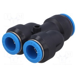 1 pcs x FESTO-190708 - Tee fitting, reductive,plug-in, -0.95÷6bar, polymer, Øout: 12mm