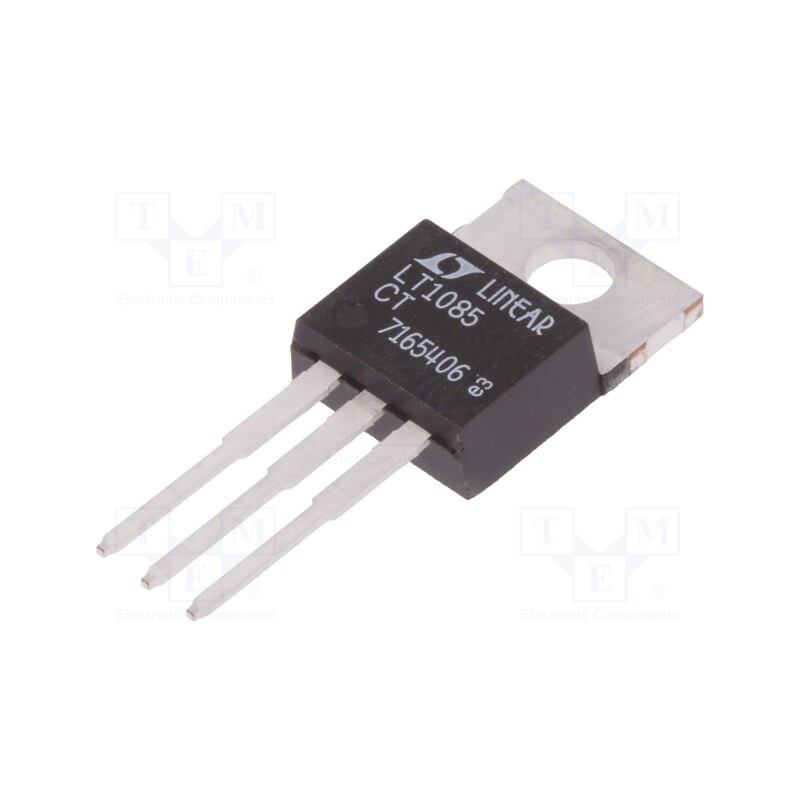 1 pcs x Analog Devices - LT1085CTPBF - IC: voltage regulator, LDO,adjustable, 1.25÷28.5V, 3A, TO220, THT
