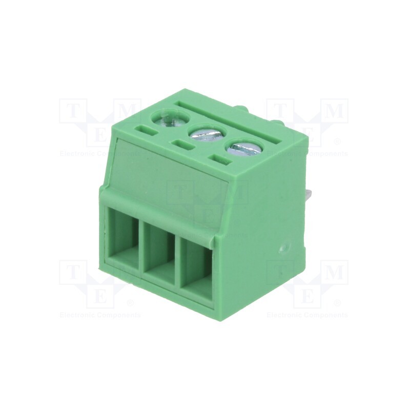 2 pcs x DEGSON ELECTRONICS - DG383-3.5-03P-14-00AH - PCB terminal block, straight, 3.5mm, ways: 3, on PCBs, 1.5mm2, 12A