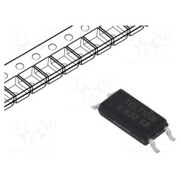 1 pcs x VISHAY - TCLT1006 - Optocoupler, SMD, Ch: 1, OUT: transistor, Uinsul: 5kV, Uce: 70V, SOP4L