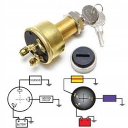 Starter switch 3 positions 15 a