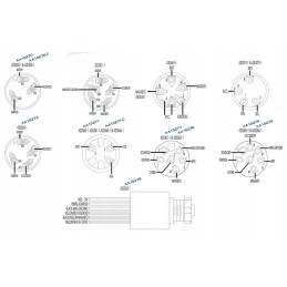 Starter switch 3 positions 15 a