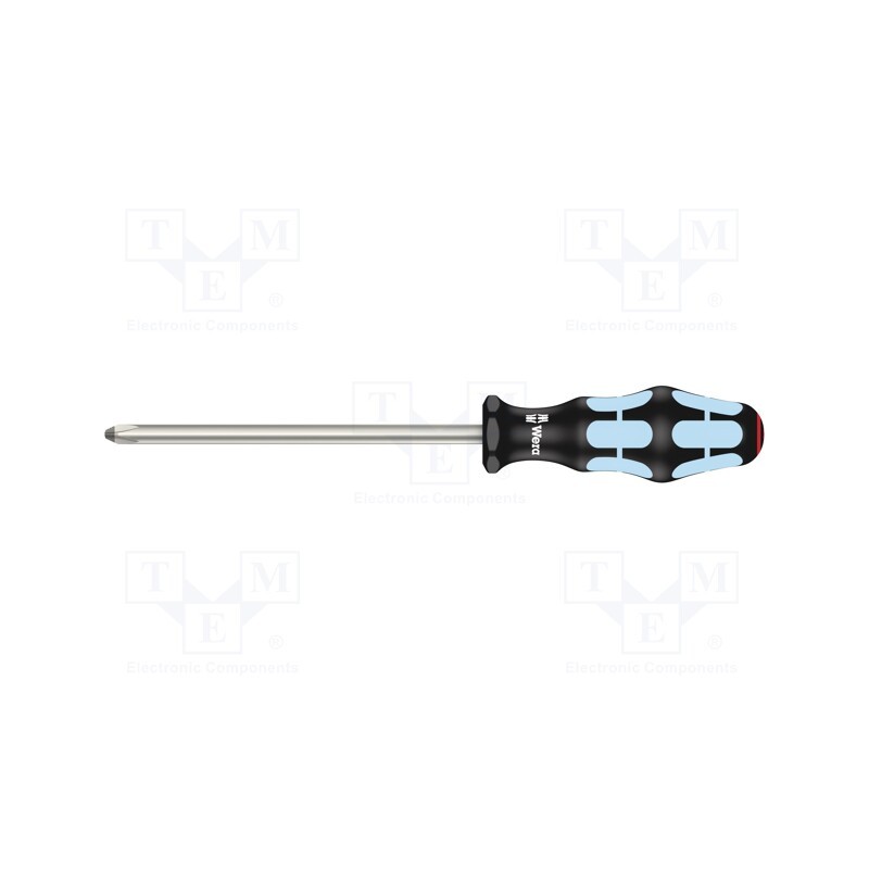 1 pcs x WERA - 5032023001 - Screwdriver, Phillips, PH3, Blade length: 150mm