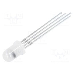 1 pcs x LUCKYLIGHT - LL-509RGBM2E-004 - LED, 5mm, RGB, 60°, Front: convex, 1.6÷2.6/2.8÷4/2.8÷4V
