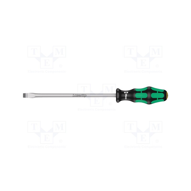 1 pcs x WERA - 5110104001 - Screwdriver, slot, 10,0x1,6mm, Blade length: 200mm
