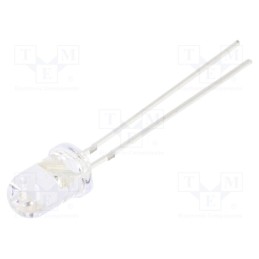 1 pcs x OPTOSUPPLY - OS5OGA5111A - LED, 5mm, orange, 60000÷75000mcd, 15°, Front: convex, 1.9÷2.6V