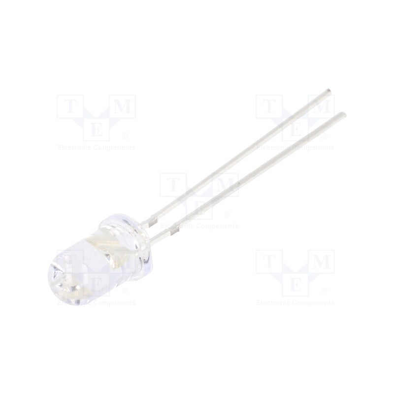 1 pcs x OPTOSUPPLY - OS5OGA5111A - LED, 5mm, orange, 60000÷75000mcd, 15°, Front: convex, 1.9÷2.6V