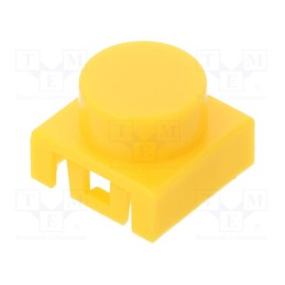 5 pcs x C&K - BTN K02 30 - Button, yellow, KSA,KSL