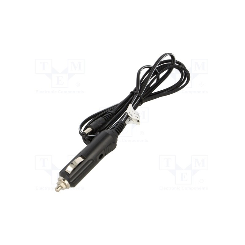 1 pcs x Goobay - 12019 - Automotive/main power supply, DC 5,5/2,1 plug, 2.5A, black, 1.8m