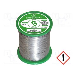 1 pcs x BROQUETAS - - - Solder: for soft soldering, 165÷185g, 183÷190°C, Sn60Pb40