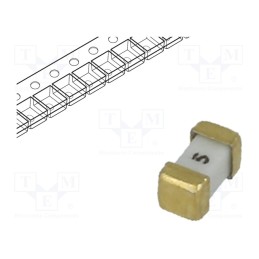 1 pcs x LITTELFUSE - 0458005.DR - Fuse: fuse, ultra rapid, 5A, 32VAC, 75V, 75VDC, SMD, ceramic, 458