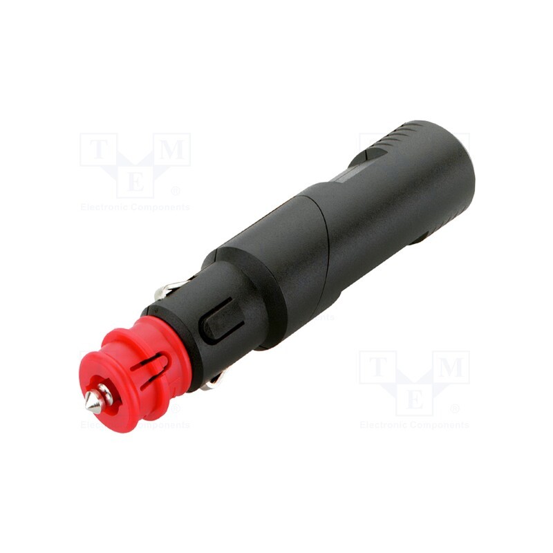 1 pcs x PRO CAR - 67741500 - Cigarette lighter plug, screw terminal, 8A, Sup.volt: 12÷24VDC