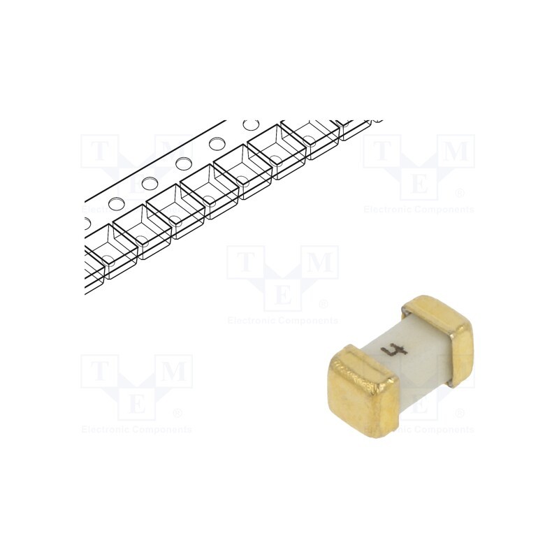 1 pcs x LITTELFUSE - 0458004.DR - Fuse: fuse, ultra rapid, 4A, 32VAC, 75V, 75VDC, SMD, ceramic, 458