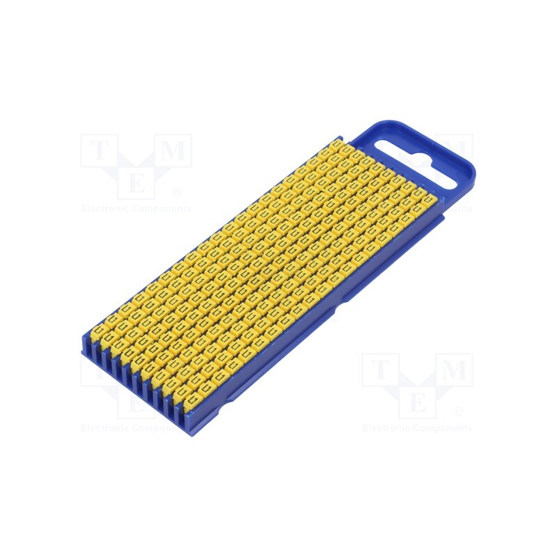 200 pcs x HELLERMANNTYTON - 561-02314 - Markers, 2.8÷3.8mm, polyamide, yellow, -40÷85°C, push-in, WIC