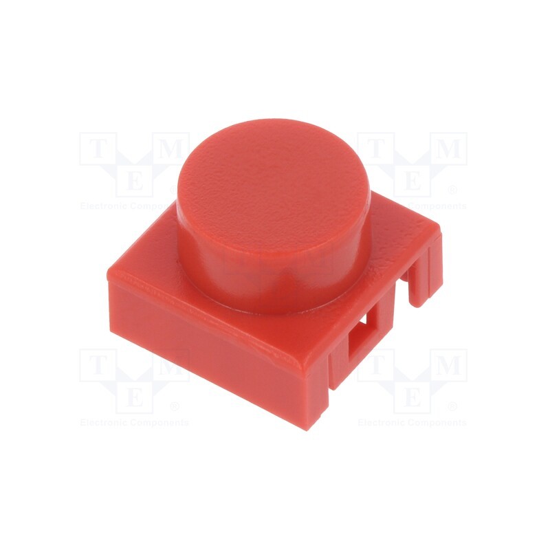 5 pcs x C&K - BTN K02 40 - Button, red, Ø8mm, KSA,KSL