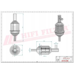 Flow fuel filter sn 70105 hifi filter