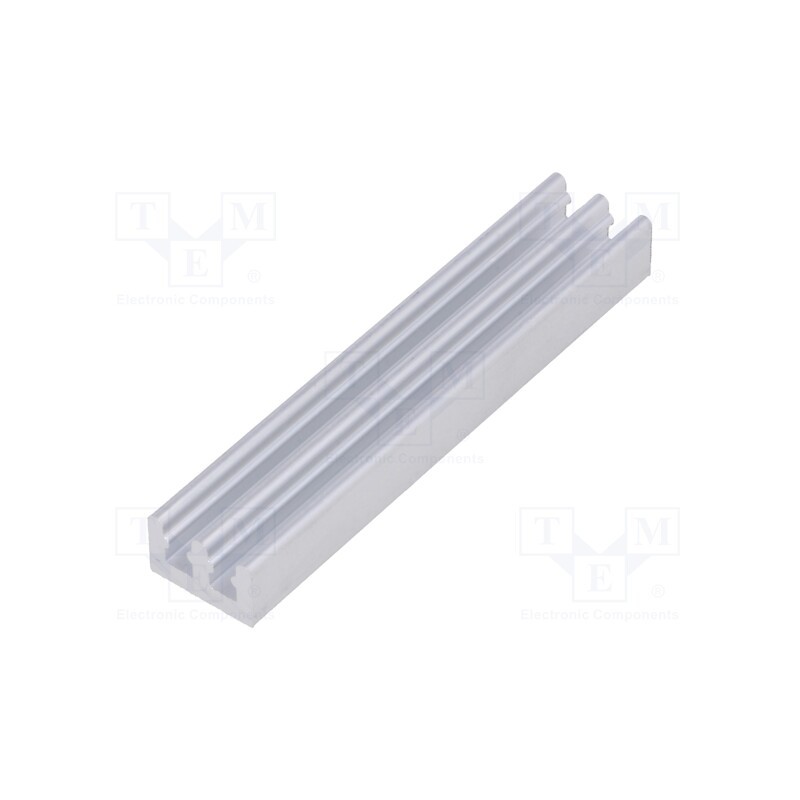 1 pcs x FISCHER ELEKTRONIK - SK 646 50 AL - Heatsink: extruded, grilled, natural, L: 50mm, W: 10mm, H: 6mm, raw