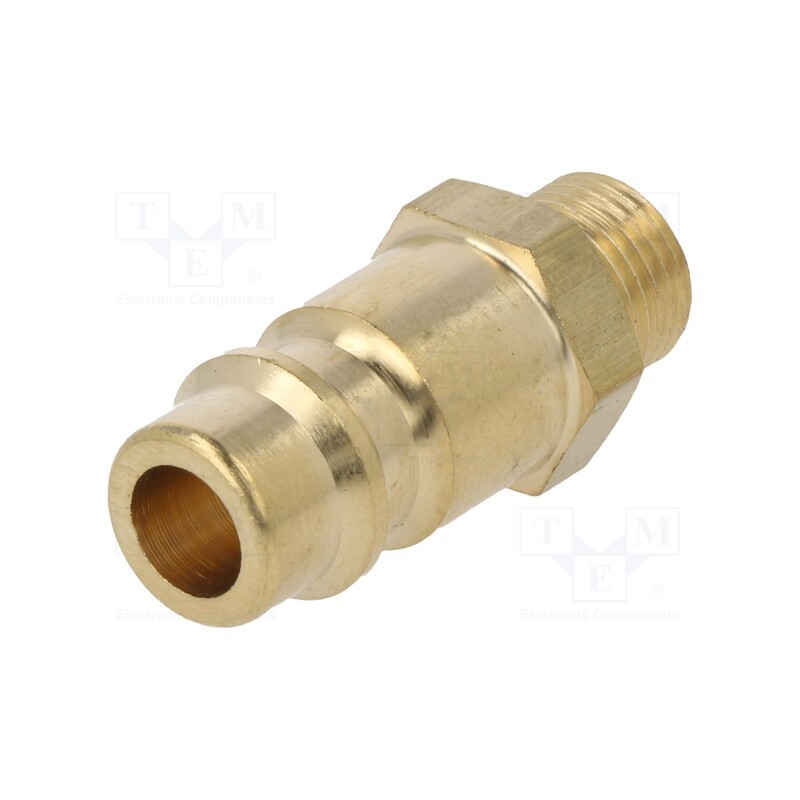 1 pcs x PNEUMAT-ES 18 NA - Quick connection coupling, 0÷35bar, brass, 31mm, 1000l/min
