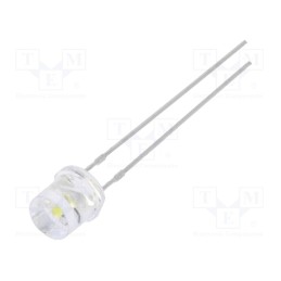 1 pcs x OPTOSUPPLY - OSW5DK57E1A-CRLED14 - CRLED, 5mm, white cold, 2500mcd, 140°, Front: flat, 12V