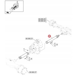 Front drive shaft New Holland B110b 84120458