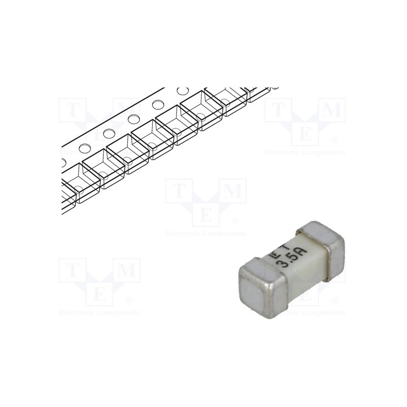 1 pcs x LITTELFUSE - 045403.5MR - Fuse: fuse, time-lag, 3.5A, 125VAC, 125V, 125VDC, SMD, ceramic, 454