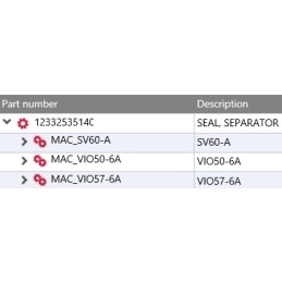 Yanmar separator gasket sv60 a vio50 vio57 6a