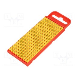 200 pcs x HELLERMANNTYTON - 561-01154 - Markers, Marking: O, 2÷2.8mm, polyamide, yellow, -40÷85°C, push-in