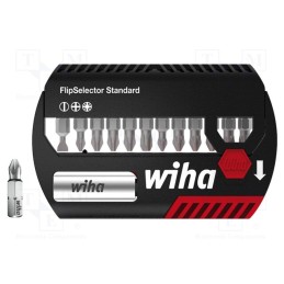 1 set x WIHA - 39029 - Kit: screwdriver bits, Phillips,Pozidriv®,slot, 25mm, 13pcs.
