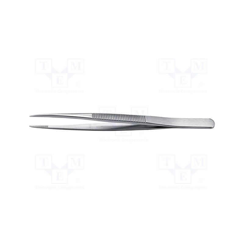 1 pcs x IDEAL-TEK - 120A.SA.1 - Tweezers, 110mm, Blades: narrow, Blade tip shape: flat, universal