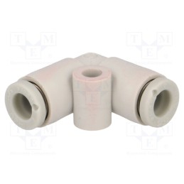 1 pcs x SMC-KQ2L04-00A - Push-in fitting, angled 90°, -1÷10bar, polypropylene, -5÷60°C