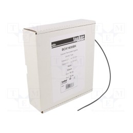 1 pcs x TASKER - BOX 1608 BK - Heat shrink sleeve, glueless, 2: 1, 1.6mm, L: 10m, black
