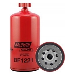 Spin on Baldwin BF1221 fuel filter