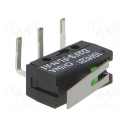2 pcs x OMRON OCB - D2FS-FL-N-A1 - Microswitch SNAP ACTION, 0.1A/6VDC, with lever, SPST-NO, Pos: 2
