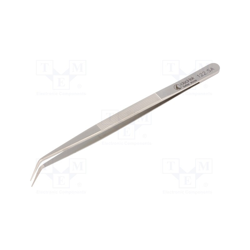 1 pcs x IDEAL-TEK - 122.SA - Tweezers, 150mm, Blades: curved