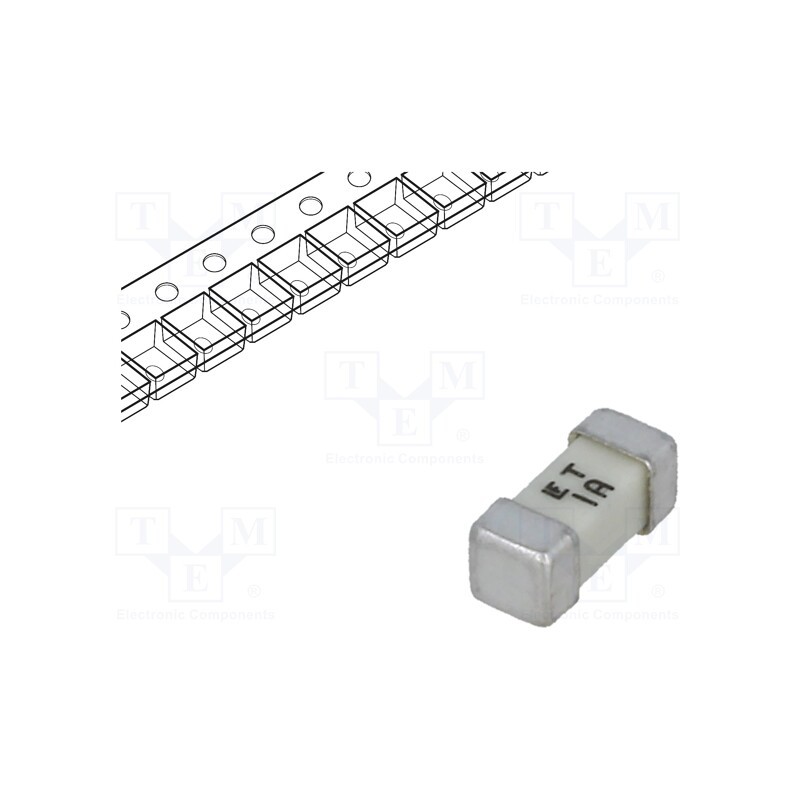 1 pcs x LITTELFUSE - 0454001.MR - Fuse: fuse, time-lag, 1A, 125VAC, 125V, 125VDC, SMD, ceramic, 454