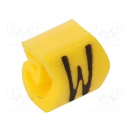 200 pcs x WEIDMu00dcLLER - CLI C 02-3 GE/SW W MP - Markers, Marking: W, 1.3÷3mm, PVC, yellow, -30÷80°C, leaded, CLI C