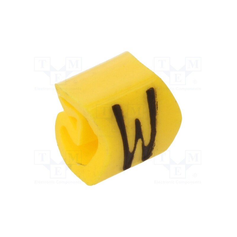 200 pcs x WEIDMu00dcLLER - CLI C 02-3 GE/SW W MP - Markers, Marking: W, 1.3÷3mm, PVC, yellow, -30÷80°C, leaded, CLI C