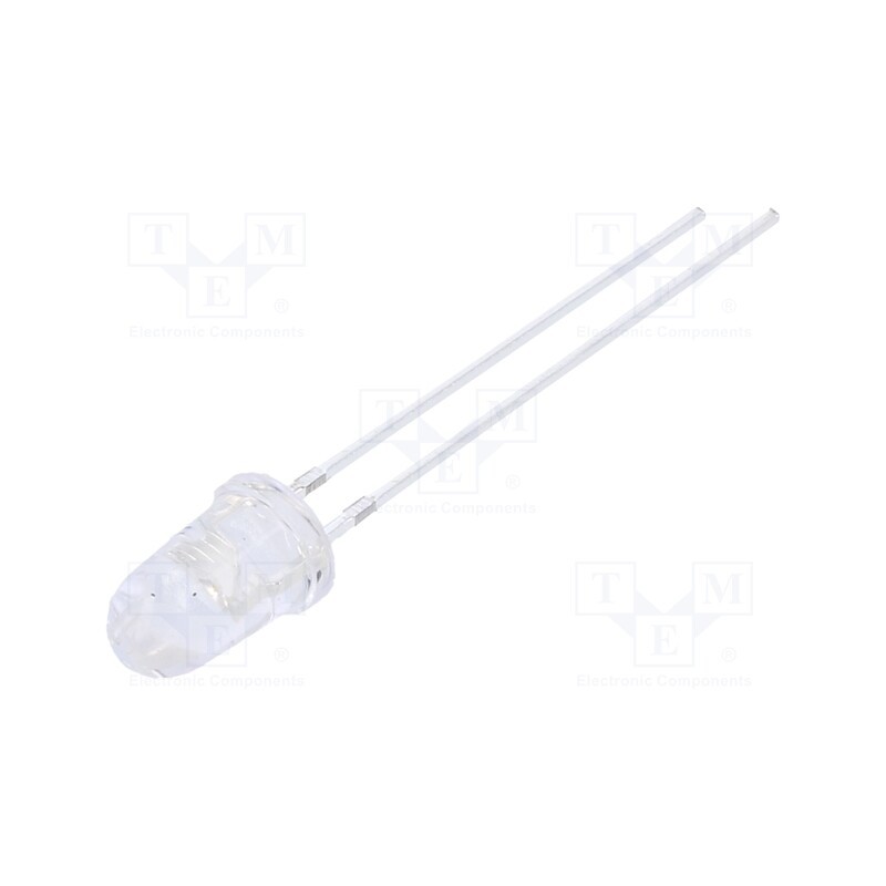 1 pcs x OPTOSUPPLY - OSG5DA6231A - LED, 5mm, green, 14400÷18000mcd, 30°, Front: convex, 2.9÷3.4V, 102mW