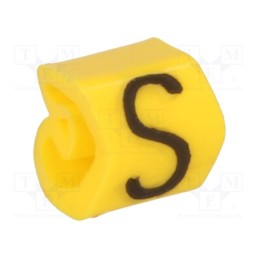 200 pcs x WEIDMu00dcLLER - CLI C 02-3 GE/SW S MP - Markers, Marking: S, 1.3÷3mm, PVC, yellow, -30÷80°C, leaded, CLI C
