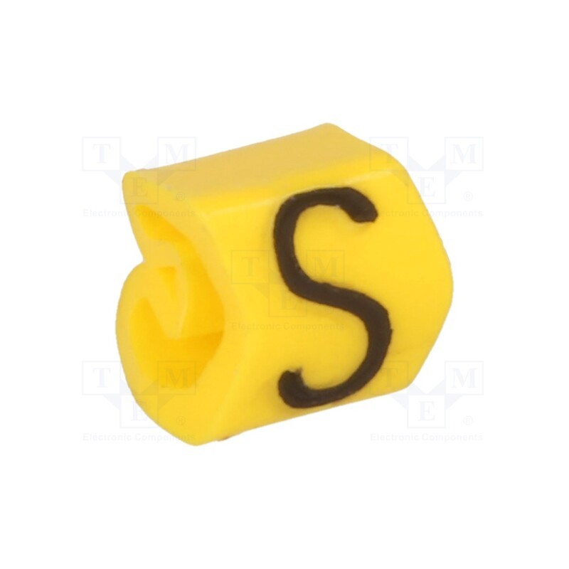 200 pcs x WEIDMu00dcLLER - CLI C 02-3 GE/SW S MP - Markers, Marking: S, 1.3÷3mm, PVC, yellow, -30÷80°C, leaded, CLI C