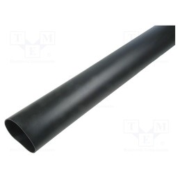 1 pcs x HELLERMANNTYTON - 323-20630 - Heat shrink sleeve, glued, 3.5: 1, 63mm, L: 1m, black