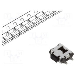 5 pcs x C&K - PTS840GMSMTR LFS - Microswitch TACT, SPST-NO, Pos: 2, 0.05A/12VDC, SMT, none, 1.6N