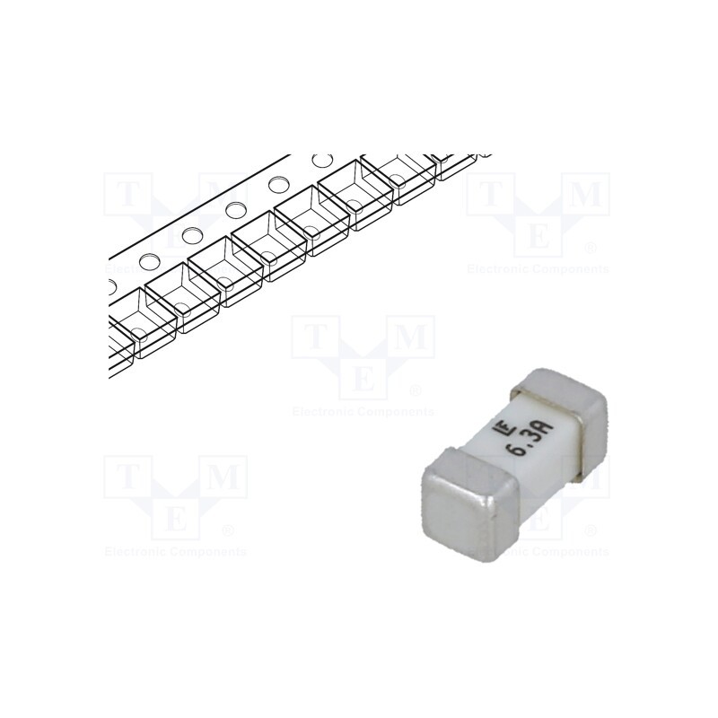1 pcs x LITTELFUSE - 045306.3MR - Fuse: fuse, ultra rapid, 6.3A, 125VAC, 125V, 125VDC, SMD, ceramic