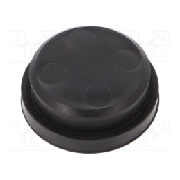 5 pcs x HUMMEL - 1.250.2501.50 - 25mm, plugs, Mat: elastomer, Seal Plug DS, black, -20÷80°C, IP54